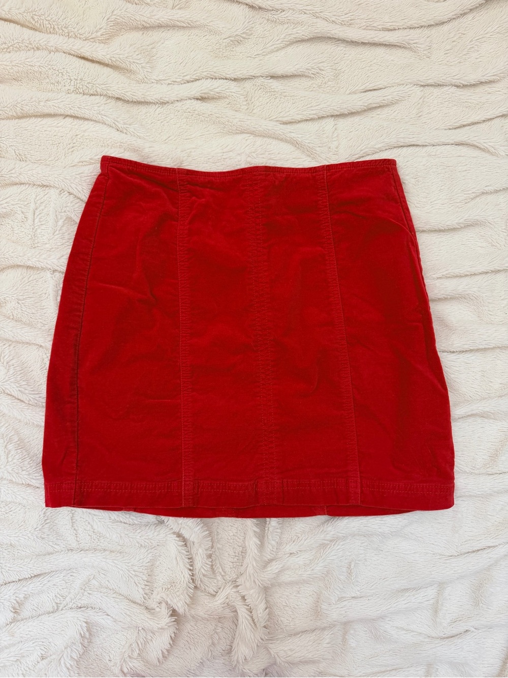 Pacsun corduroy red mini skirt Sz 26